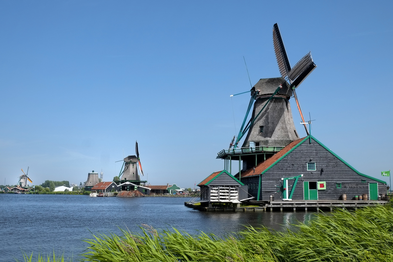 Windmills in Zaanse Schans, Holland